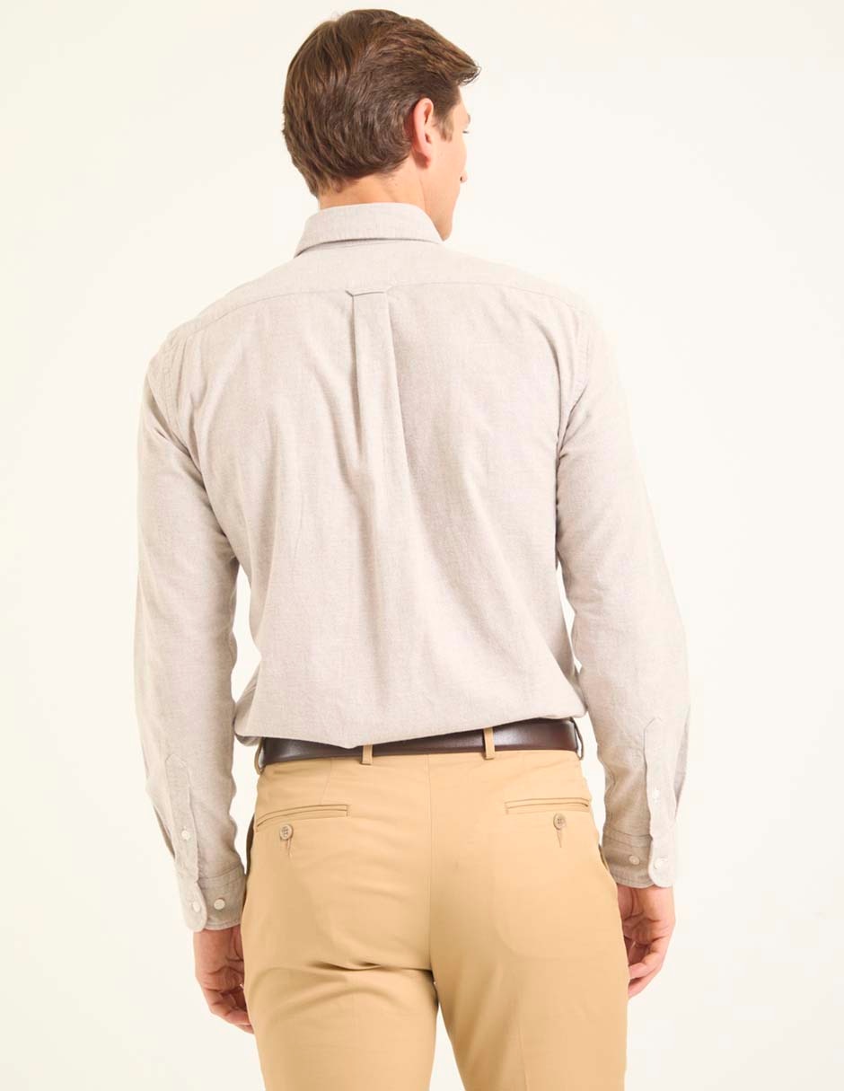 Camisa casual de algodón manga larga para hombre 2