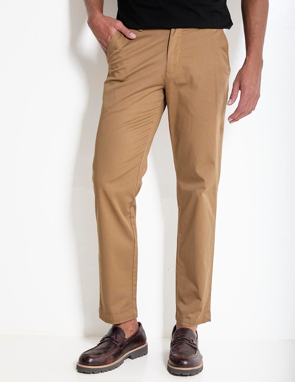 Pantalón business casual chino regular de algodón para hombre Pantalón business casual chino regular de algodón para hombre
