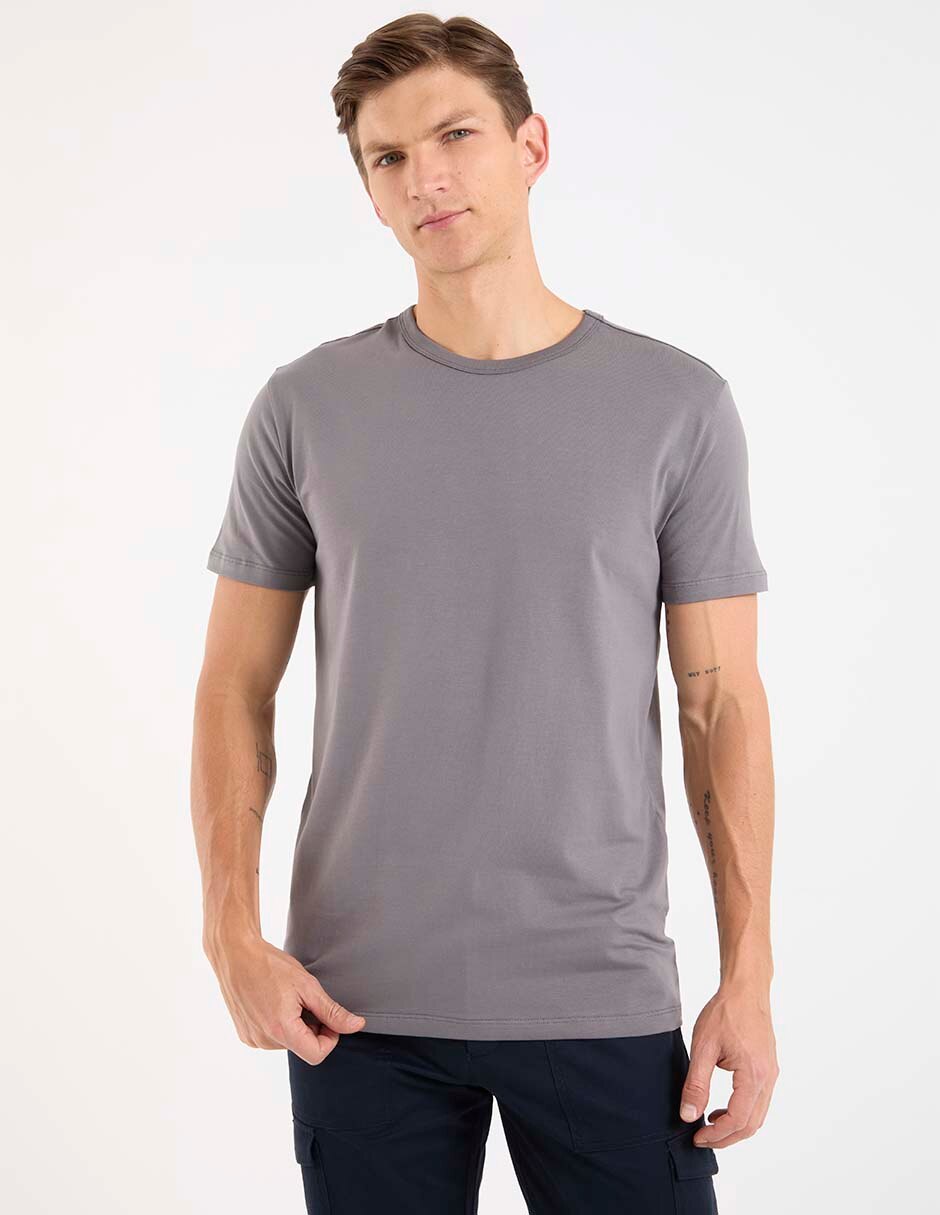 Playera cuello redondo para hombre