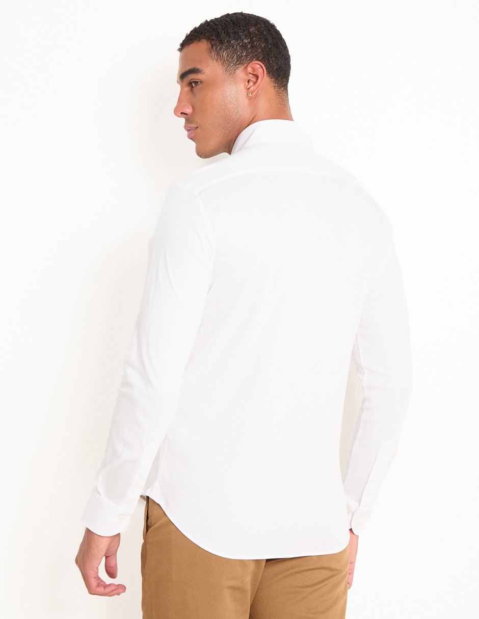 Camisa casual de algodón manga larga para hombre 2