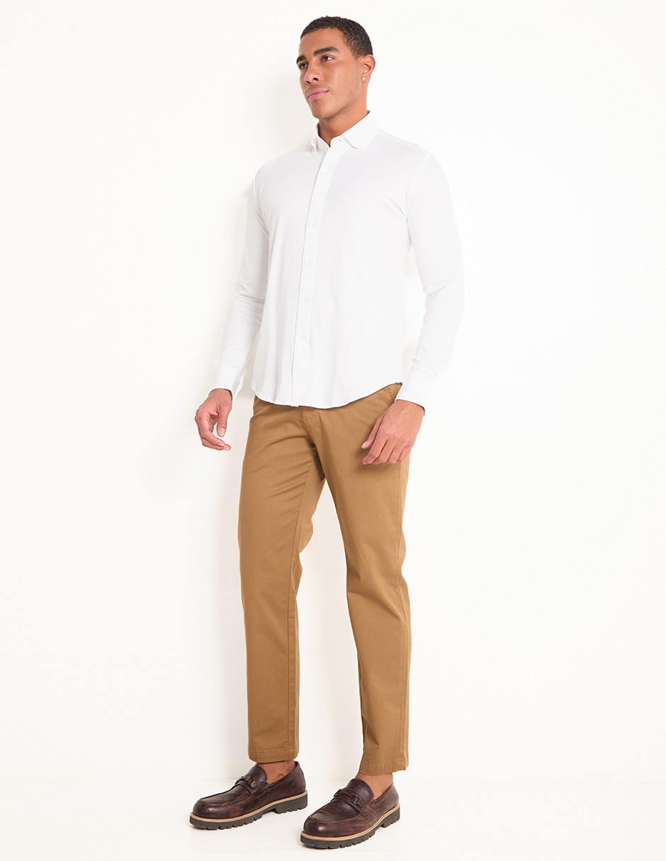 Camisa casual de algodón manga larga para hombre 3