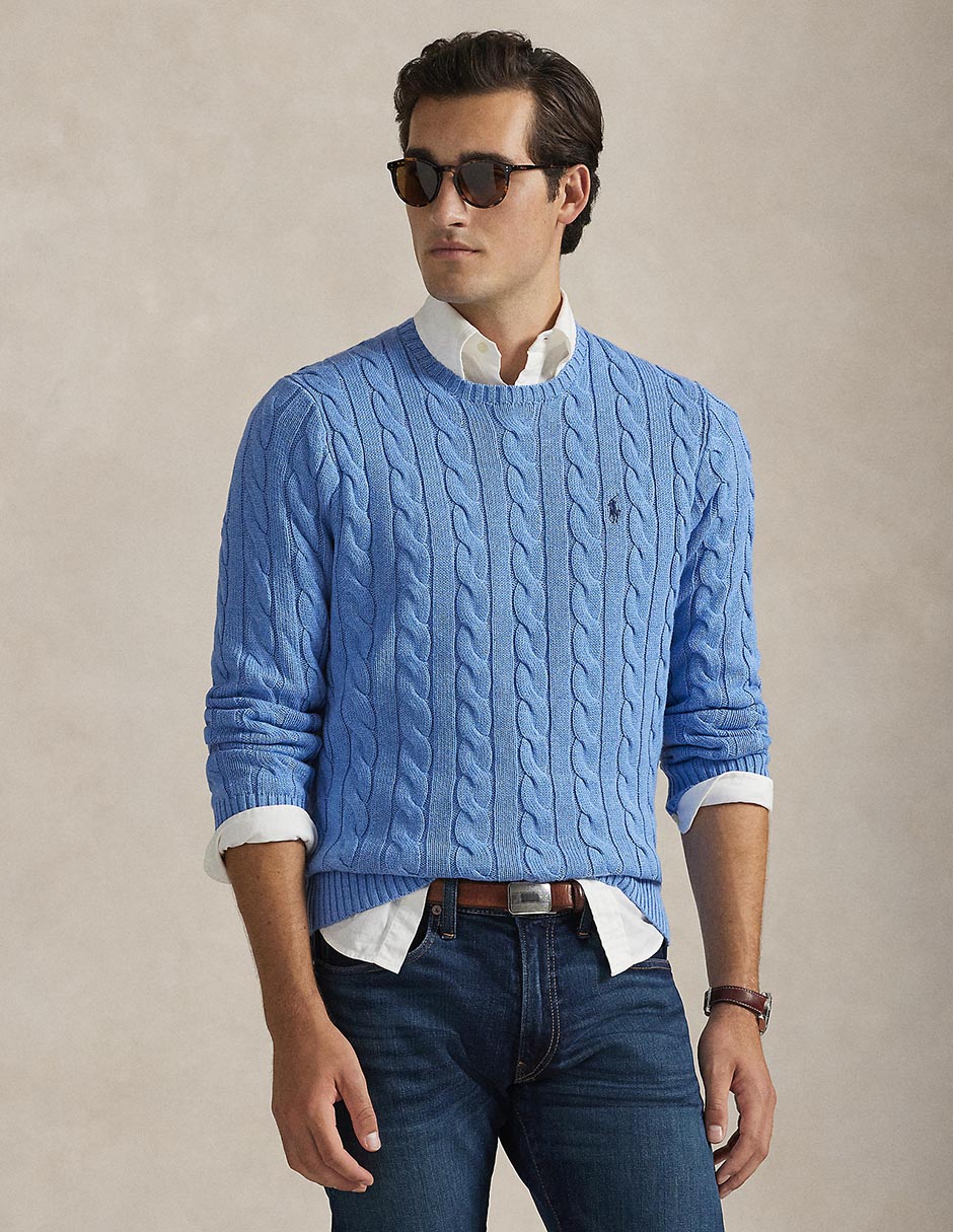 Suéter cuello redondo para hombre