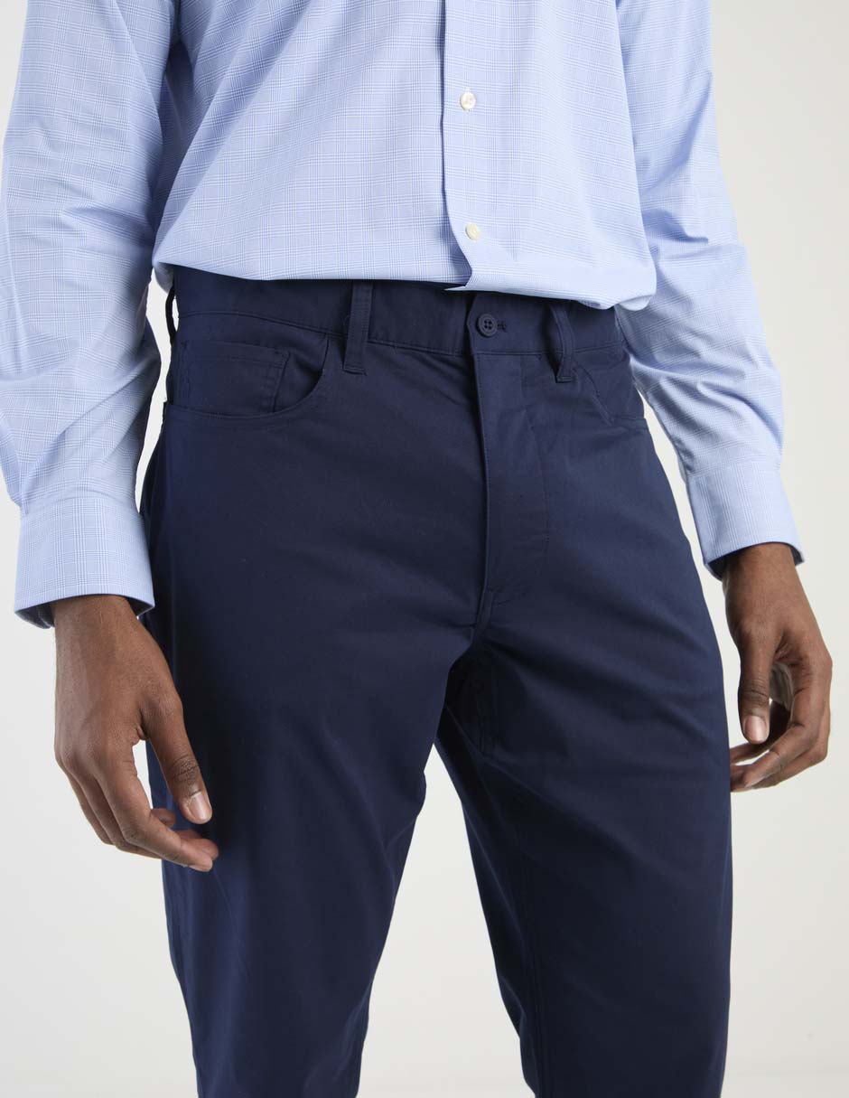 Pantalón slim de algodón para hombre 4