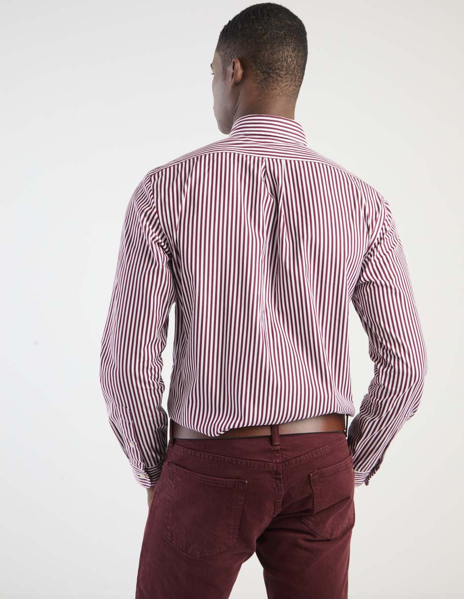 Camisa casual de algodón manga larga para hombre 2