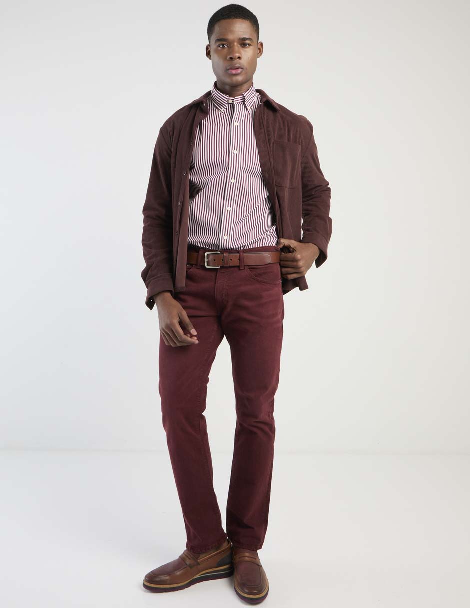Camisa casual de algodón manga larga para hombre 3