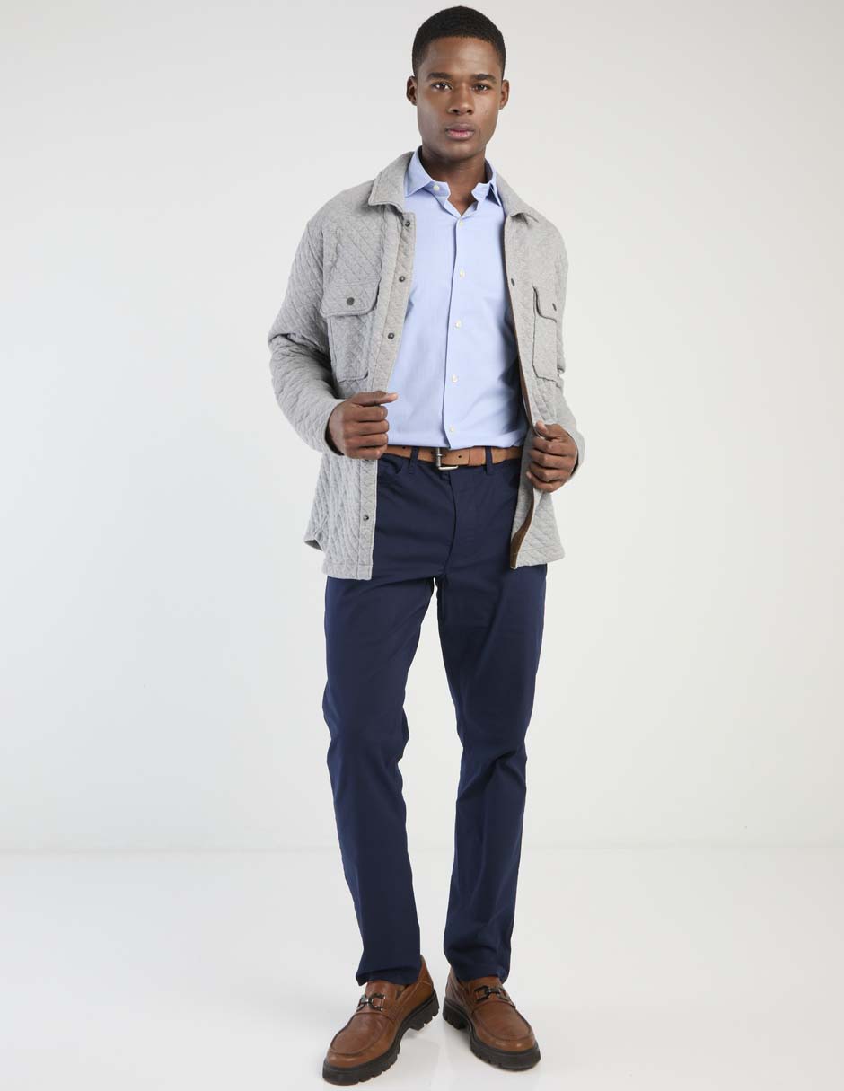 Camisa formal de algodón manga larga para hombre 3