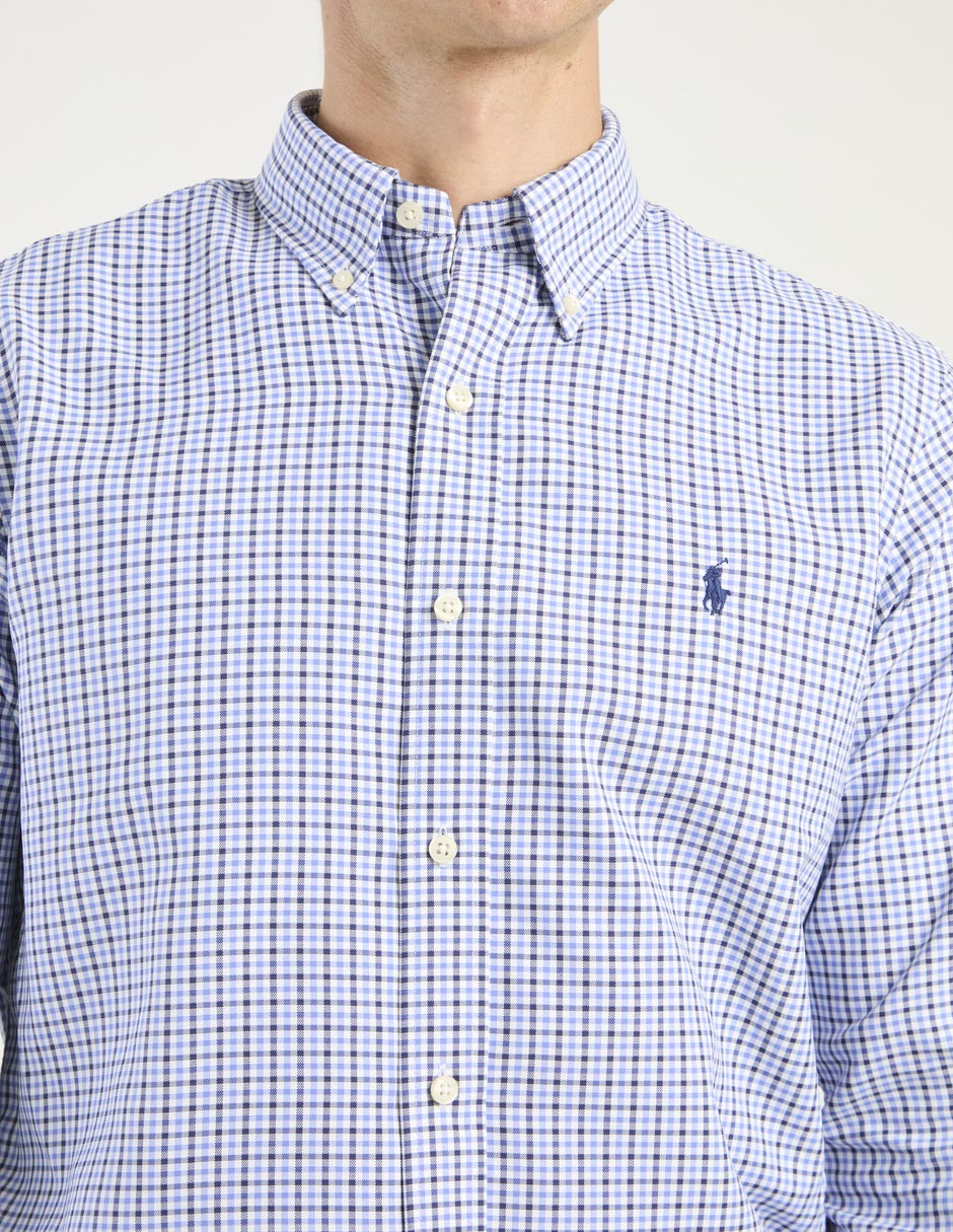 Camisa casual de algodón manga larga para hombre 4