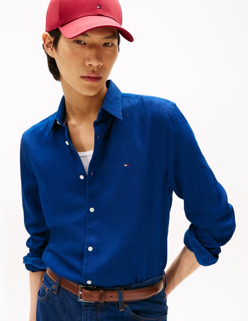 Camisa casual de algodón manga larga para hombre 2