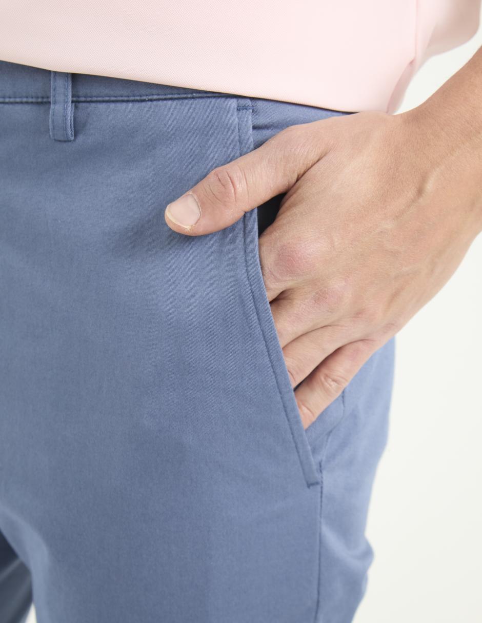 Pantalón chino slim de algodón para hombre 4