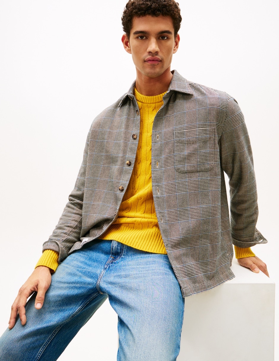 Camisa casual de algodón manga larga para hombre 3