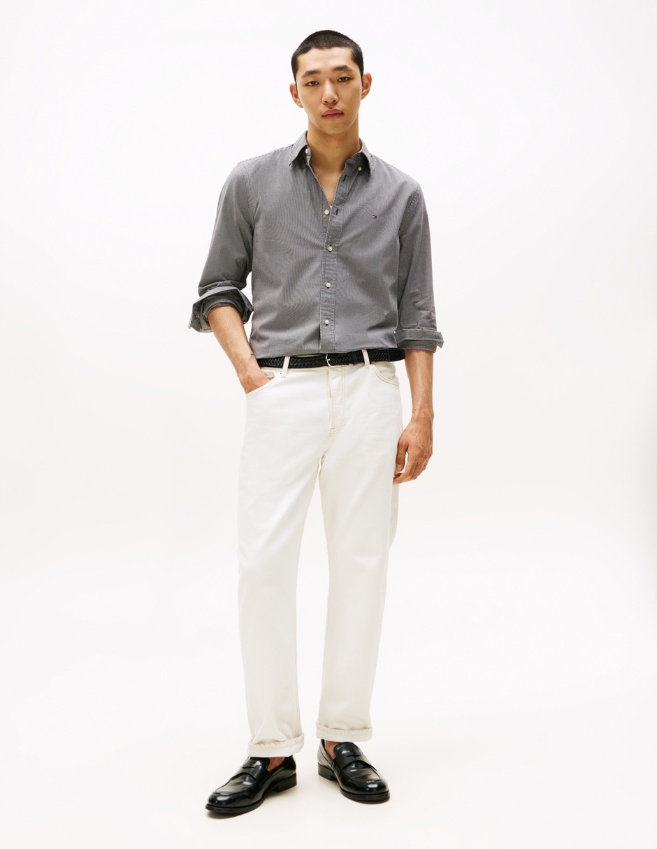 Camisa casual de algodón manga larga para hombre 3
