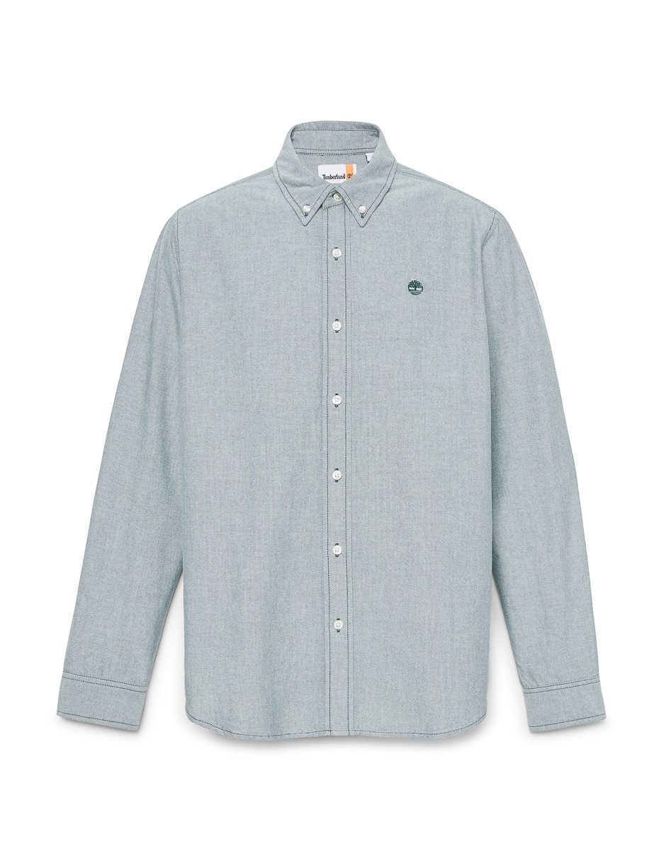 Camisa casual de algodón manga larga para hombre 2