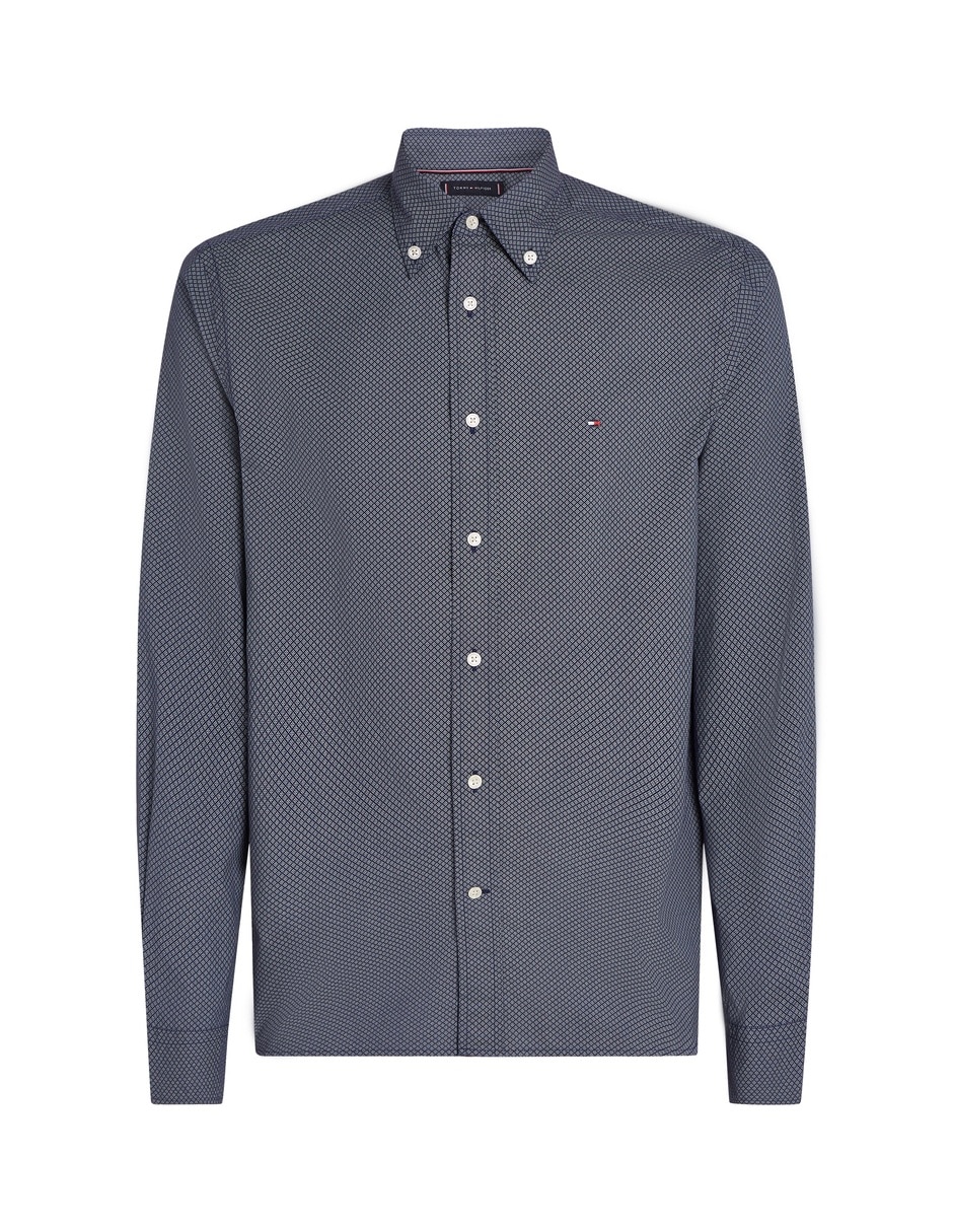 Camisa casual de algodón manga larga para hombre