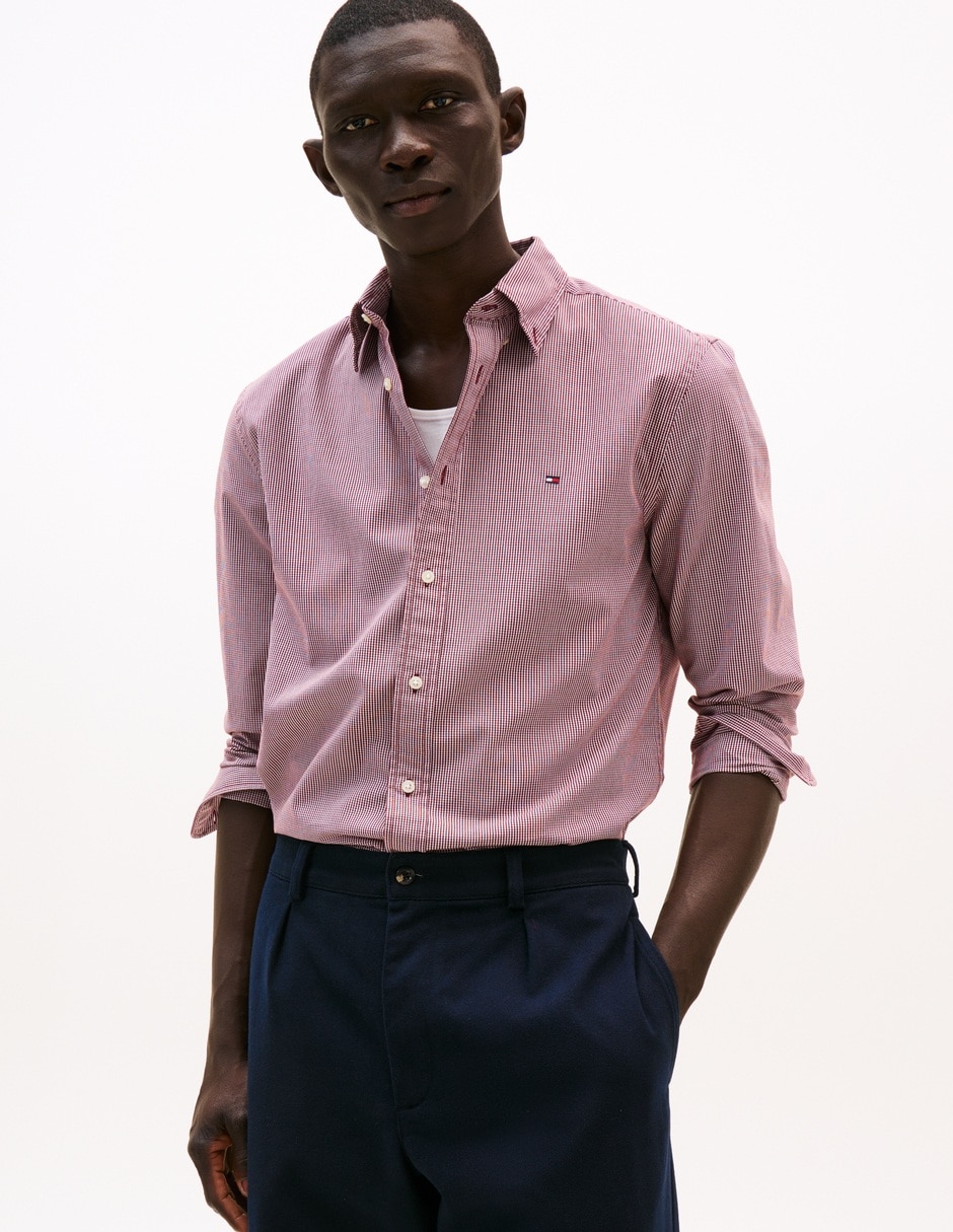 Camisa casual de algodón manga larga para hombre Camisa casual de algodón manga larga para hombre