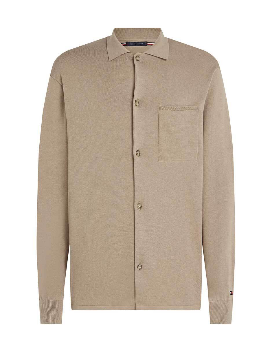 Suéter cuello camisero para hombre