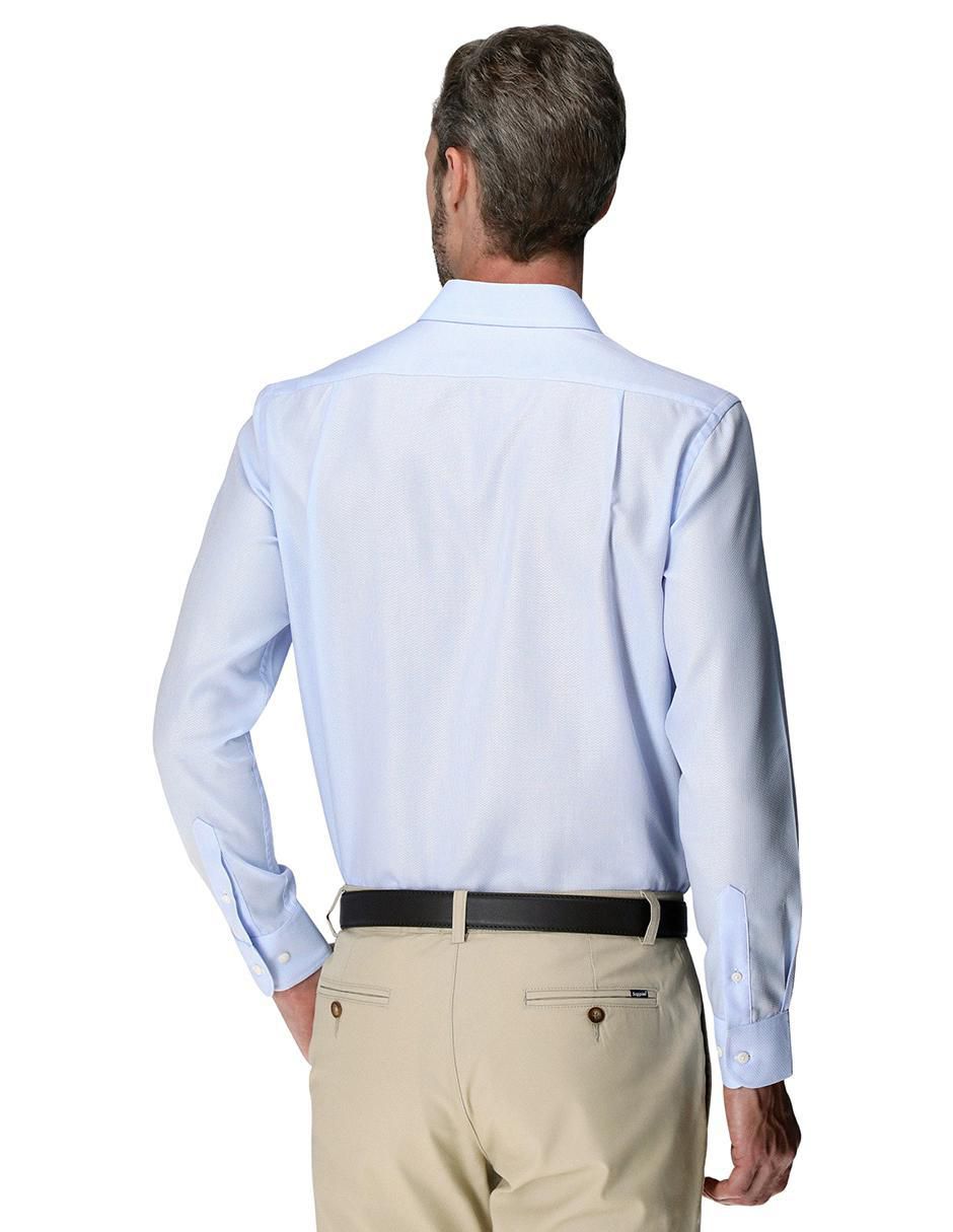 Camisa business casual de algodón manga larga para hombre 3