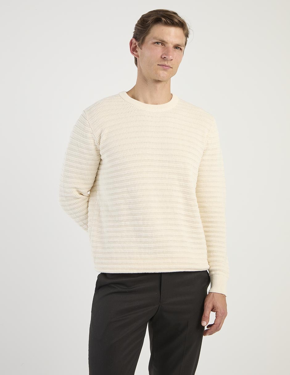Suéter cuello redondo para hombre