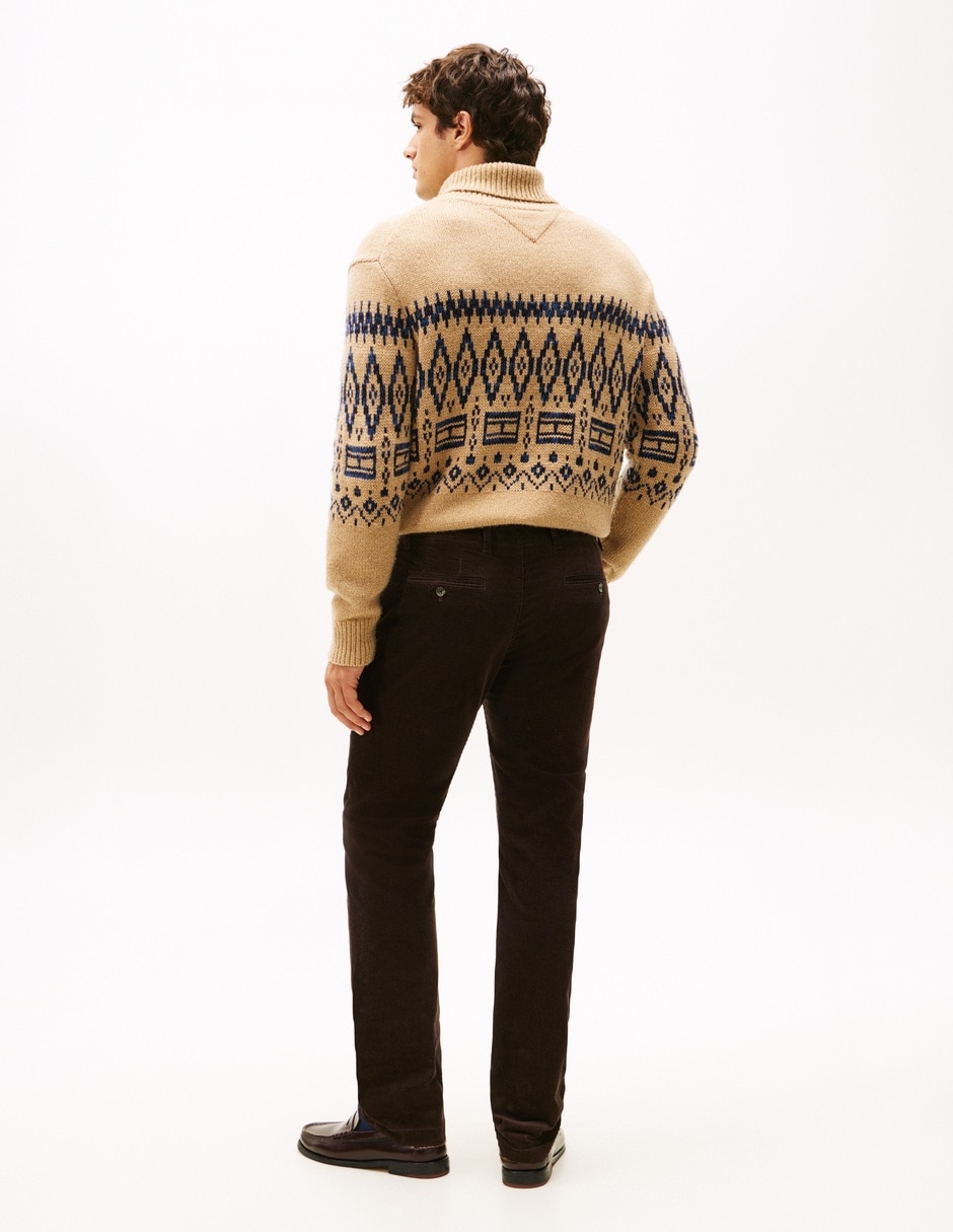 Pantalón regular de algodón para hombre 2