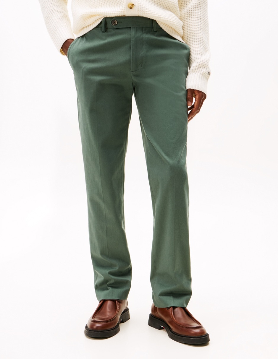 Pantalón regular de algodón para hombre 4