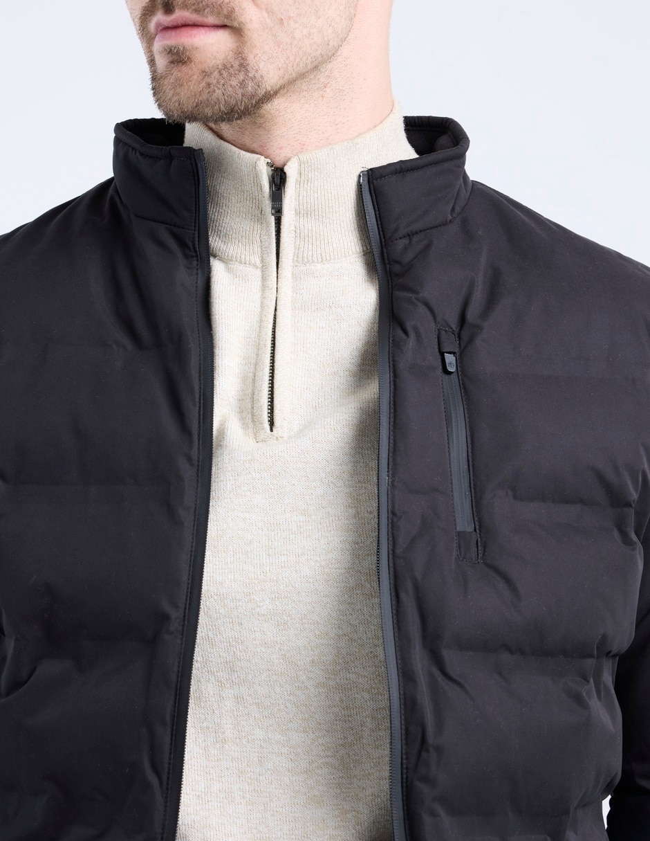 Chamarra acolchada con bolsillos para hombre 4