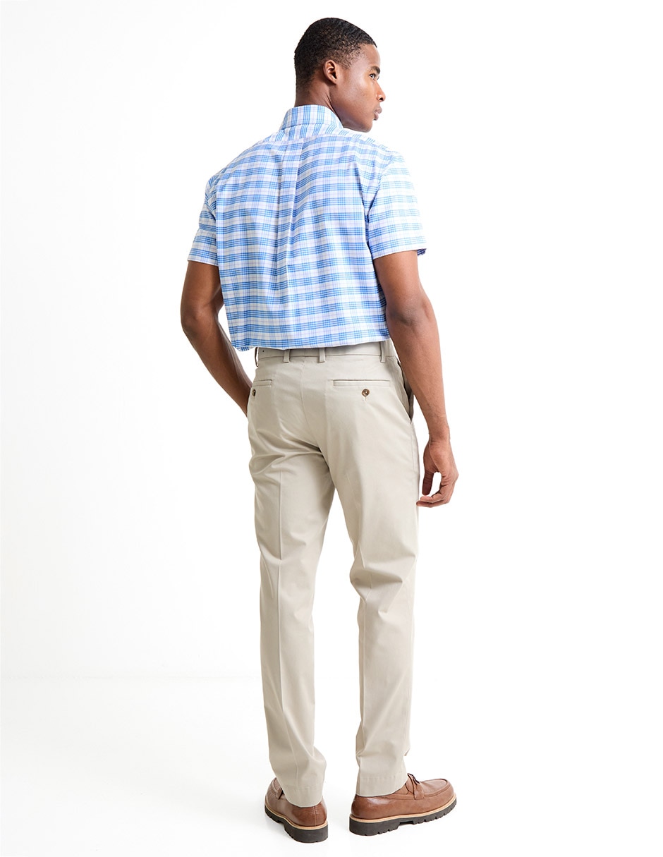 Pantalón chino slim de algodón para hombre 2