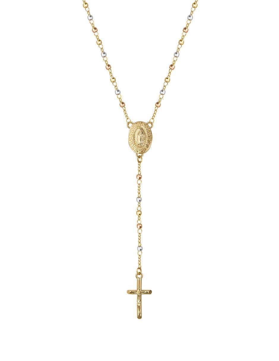 Rosario cadena de aleación chapa de oro
