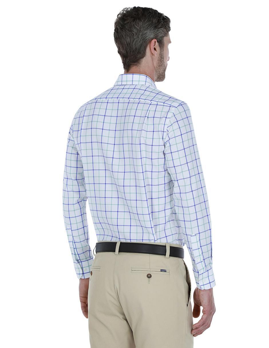 Camisa business casual de algodón manga larga para hombre 2