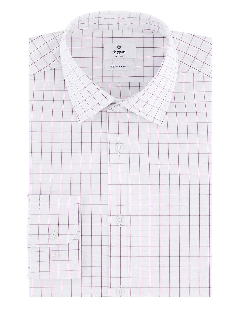 Camisa business casual de algodón manga larga para hombre