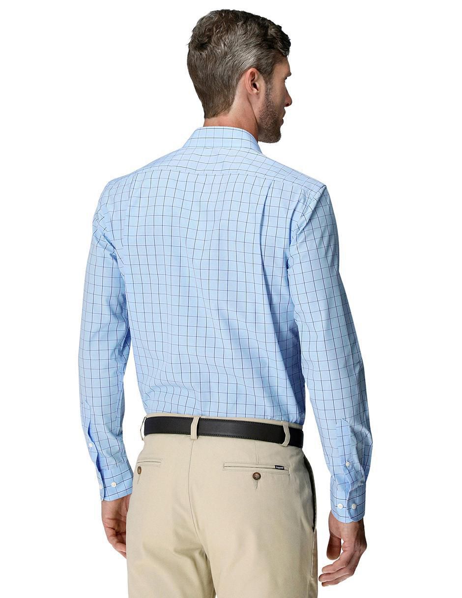 Camisa business casual de algodón manga larga para hombre 3
