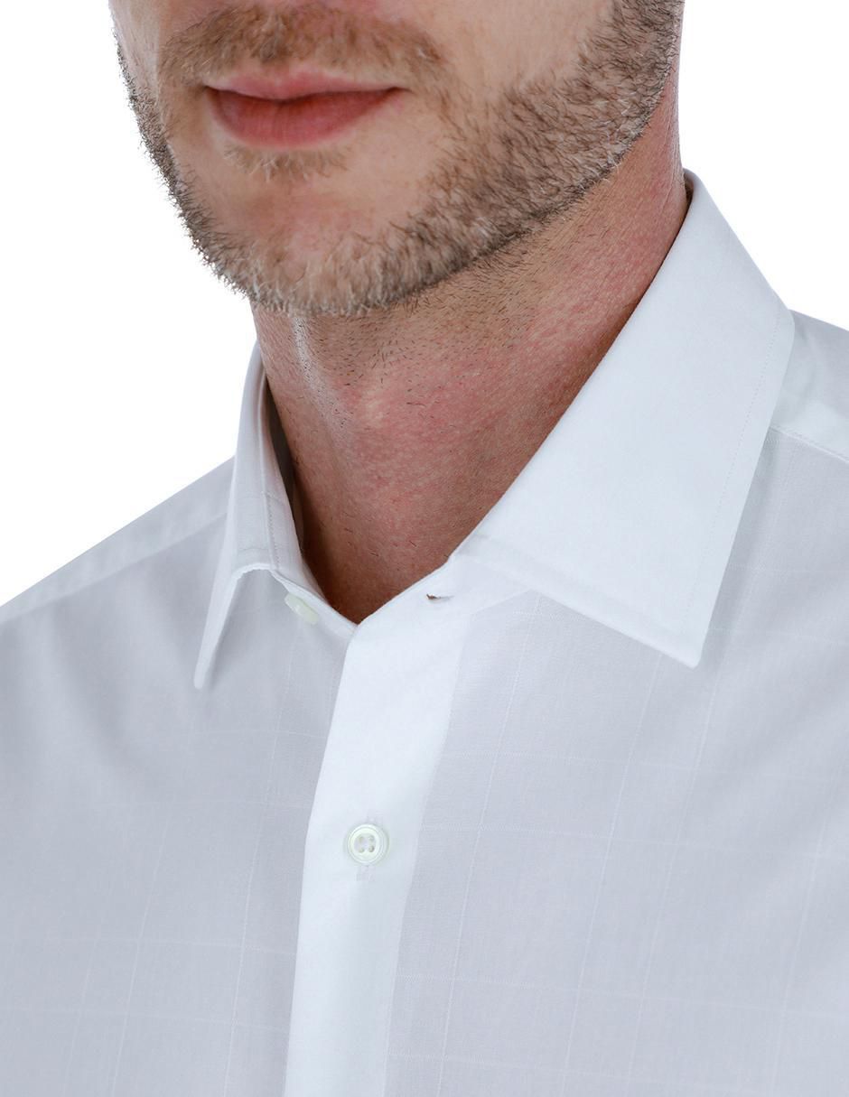 Camisa de vestir de algodón manga larga para hombre 4