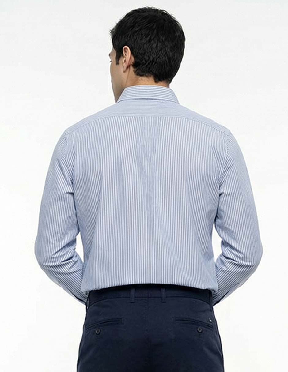 Camisa casual de algodón manga larga para hombre 2
