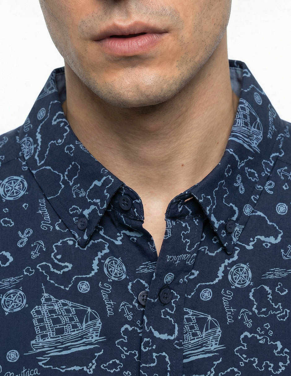 Camisa casual de algodón manga corta para hombre 4