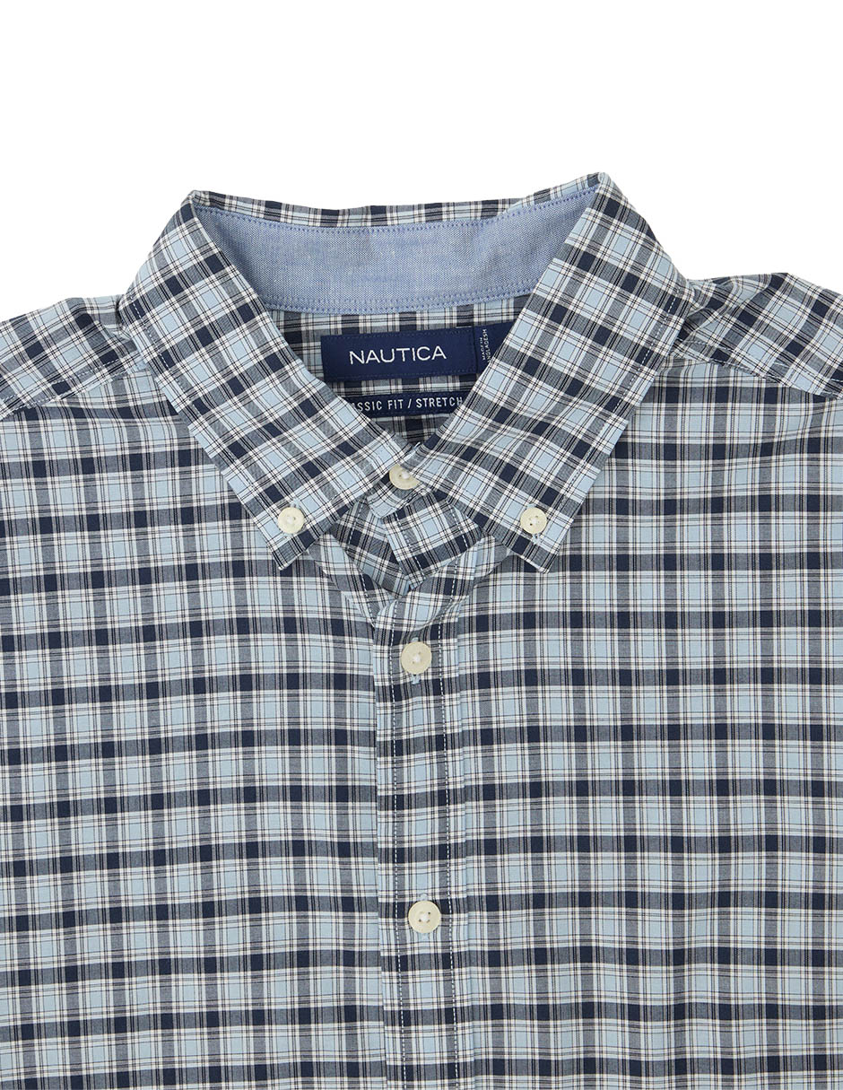 Camisa casual de algodón manga larga para hombre 6