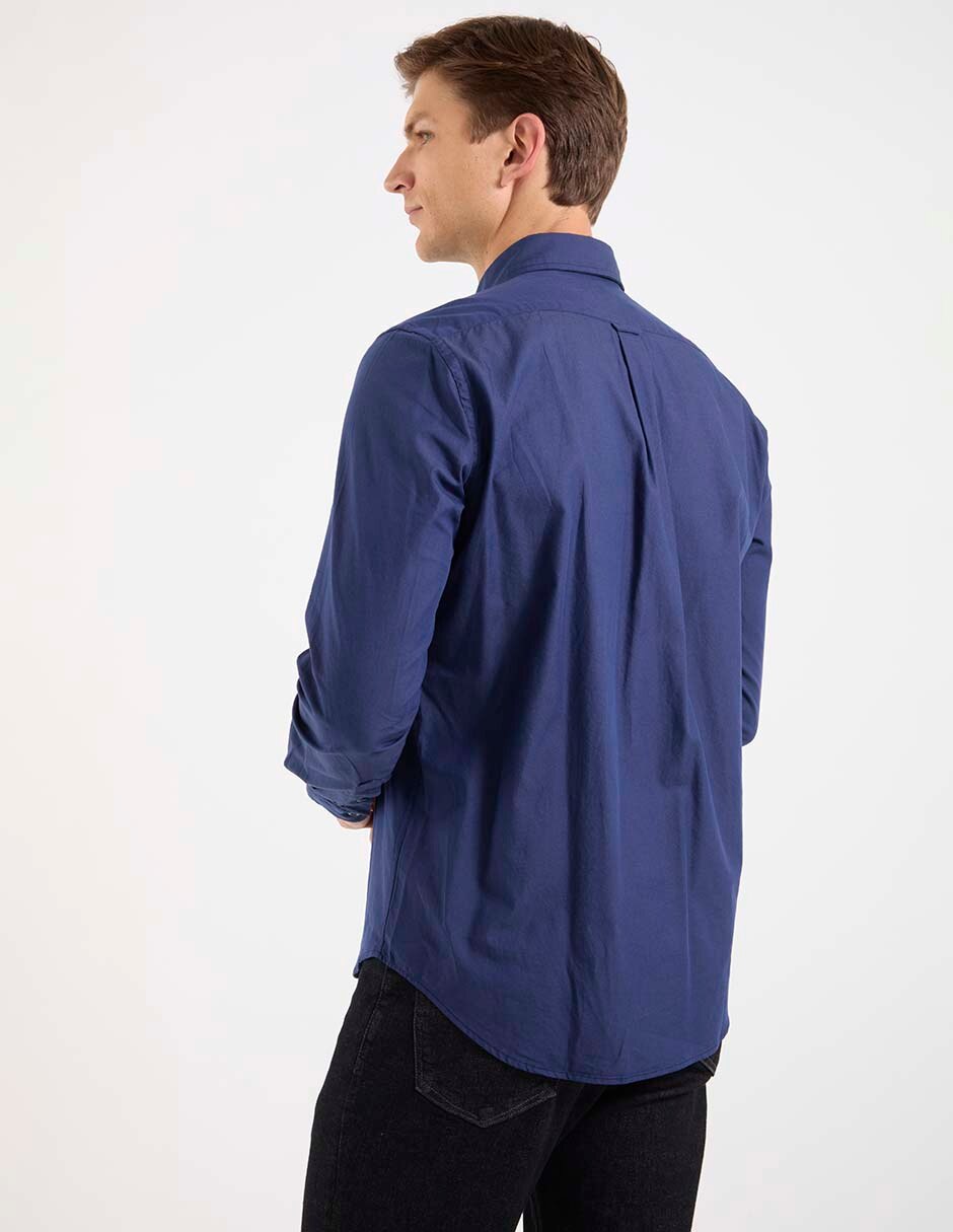 Camisa casual de algodón manga larga para hombre 2