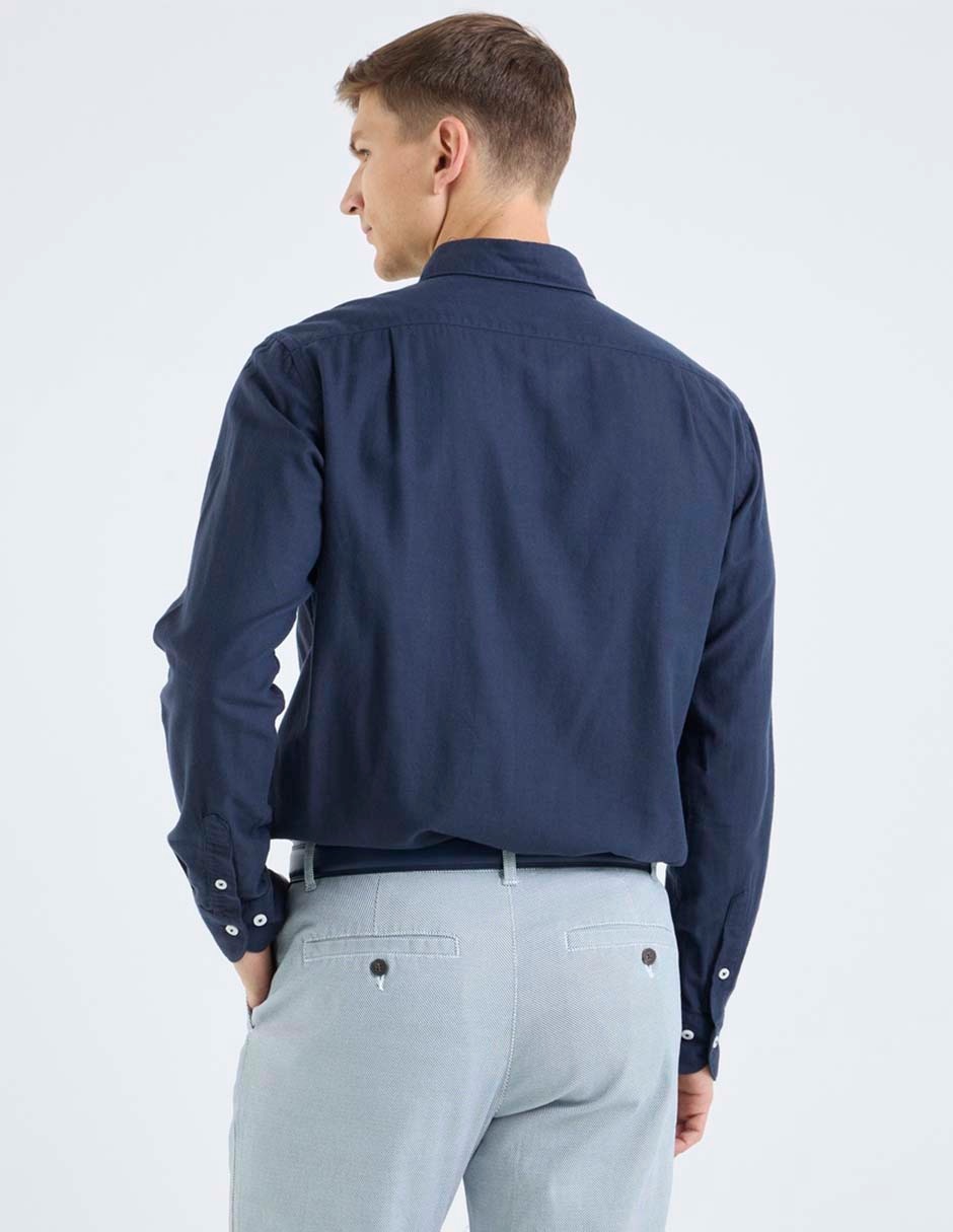 Camisa casual manga larga para hombre 2