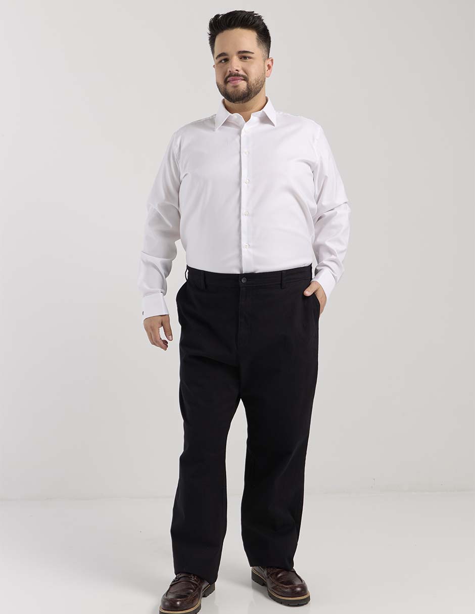 Camisa de vestir de algodón manga larga para hombre 3