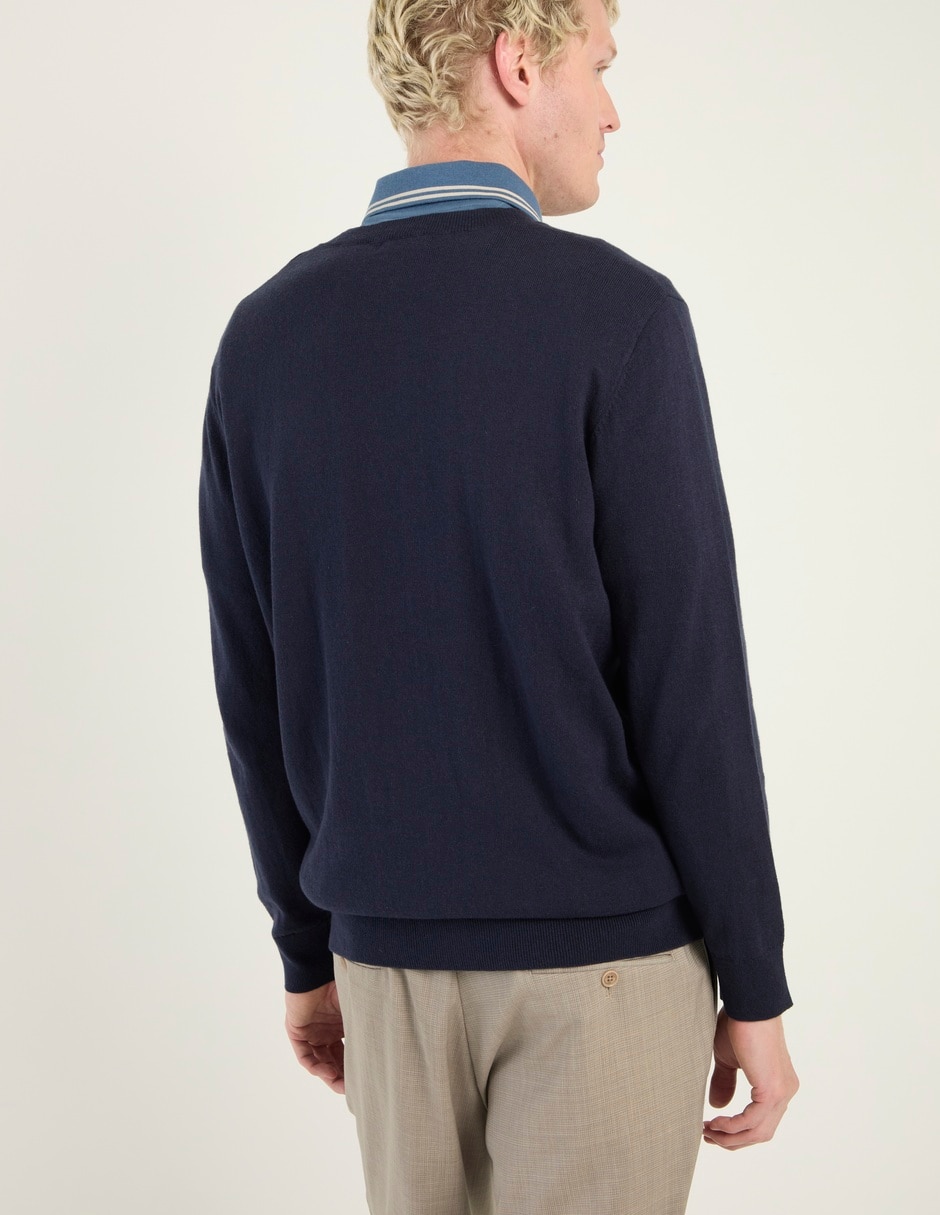 SUETER SCAPPINO SWMO00, G, AZUL MARINO