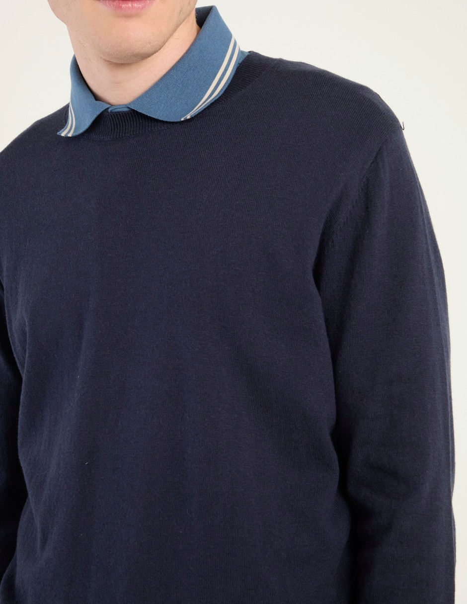 SUETER SCAPPINO SWMO00, G, AZUL MARINO