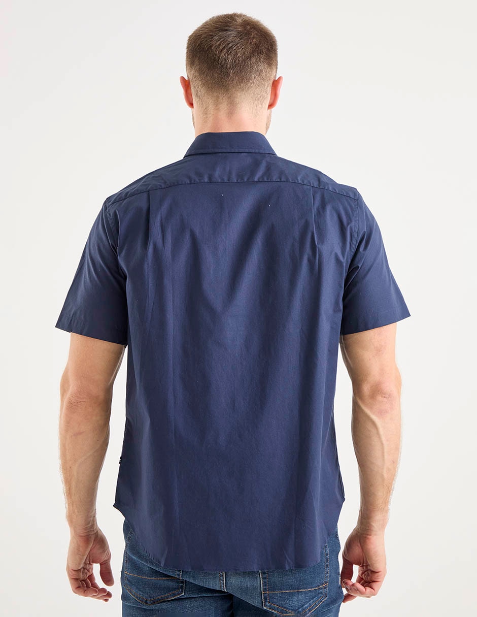 Camisa casual de algodón manga corta para hombre 2