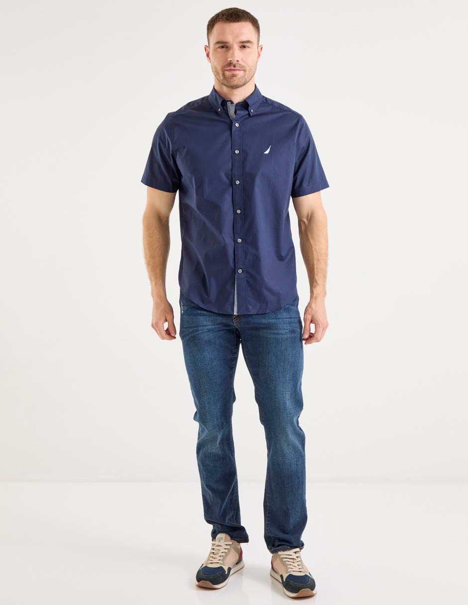 Camisa casual de algodón manga corta para hombre 3