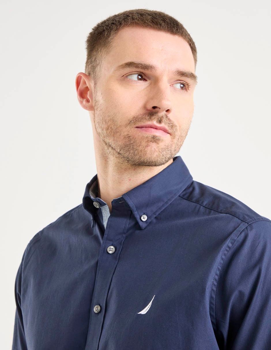 Camisa casual de algodón manga corta para hombre 4
