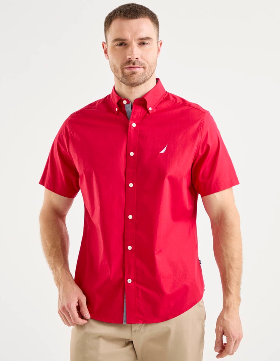 Camisa casual de algodón manga corta para hombre Camisa casual de algodón manga corta para hombre