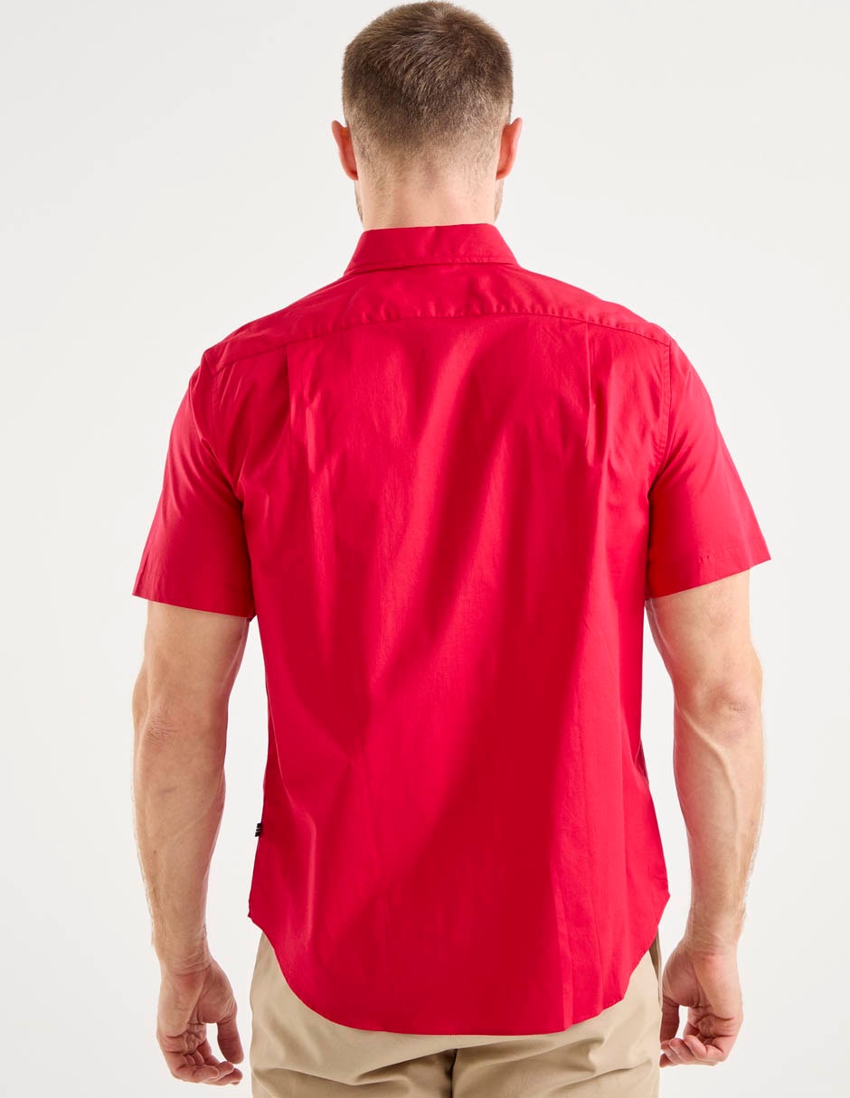 CAMISA NAUTICA W74V02 REGULAR, G, ROJO