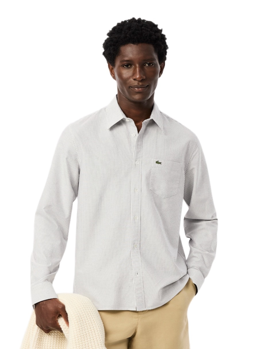 Camisa casual de algodón manga larga para hombre Camisa casual de algodón manga larga para hombre
