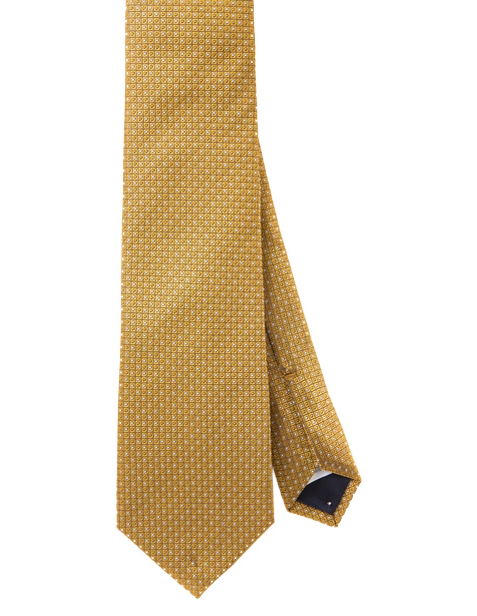 Corbata regular de seda estampado jacquard para hombre