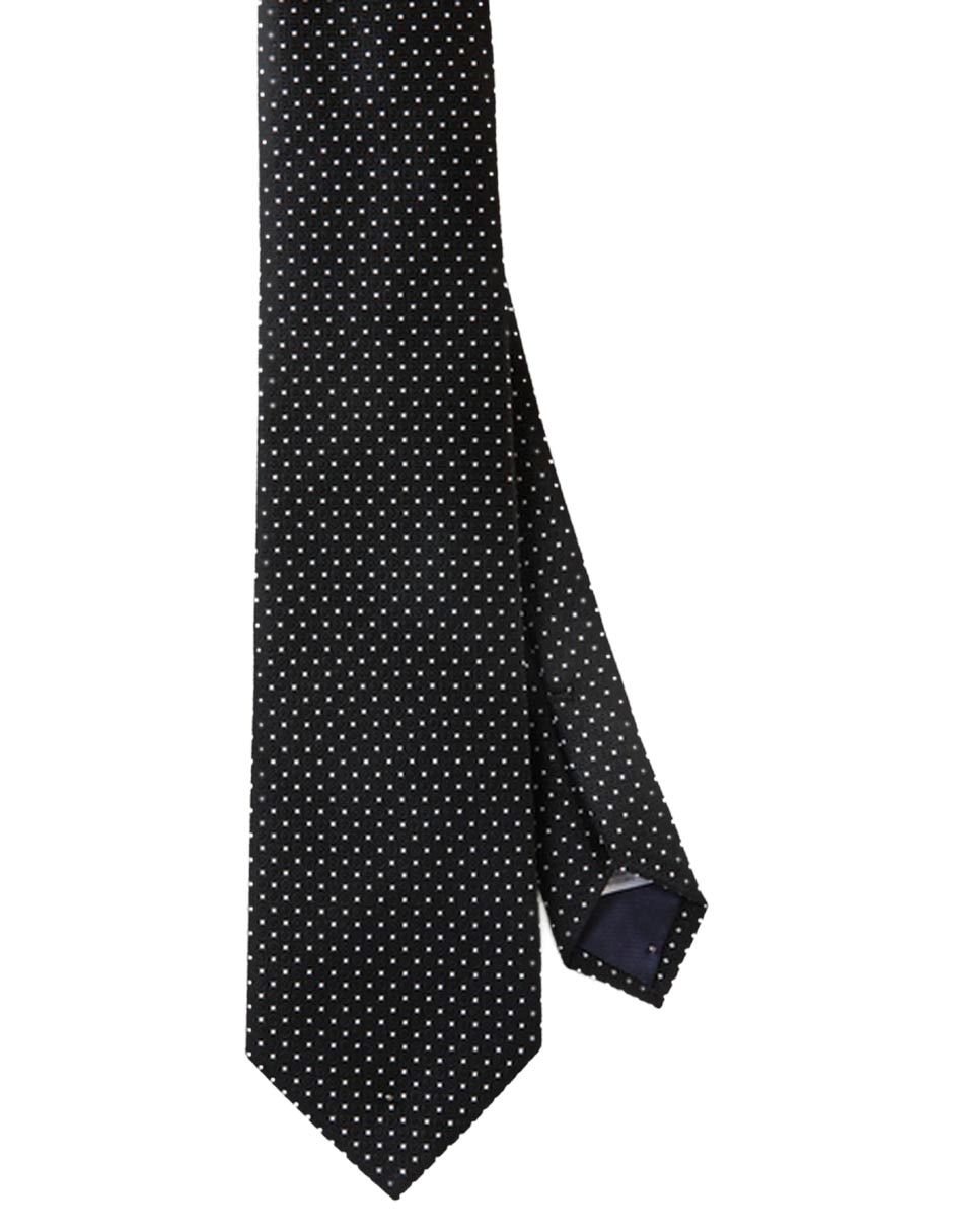 Corbata regular de seda estampado jacquard para hombre