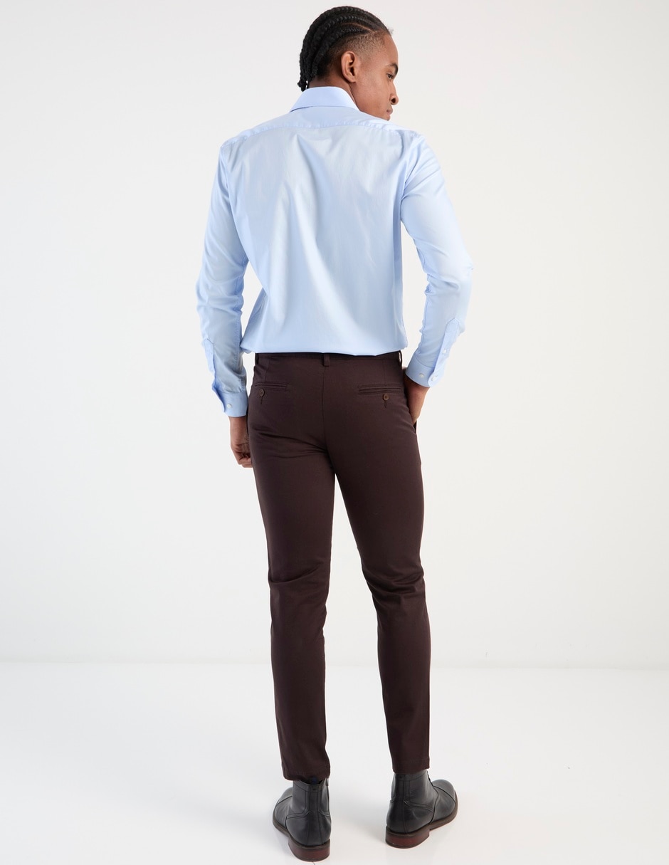PANTALON SCAPPINO, 33-32, TABACO