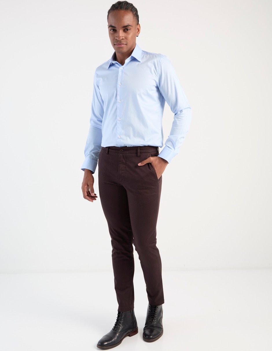 PANTALON SCAPPINO, 33-32, TABACO