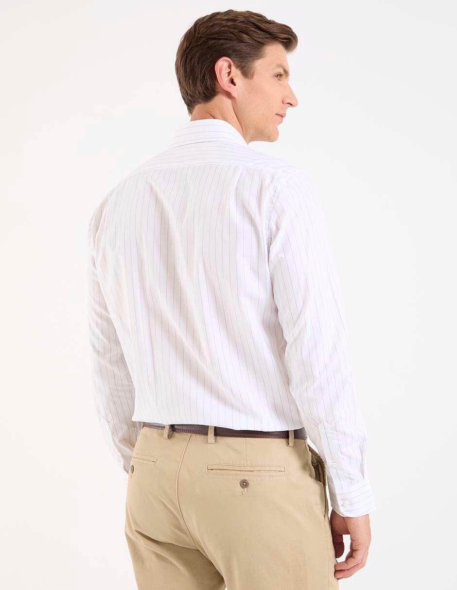 Camisa de vestir de algodón manga larga para hombre 2