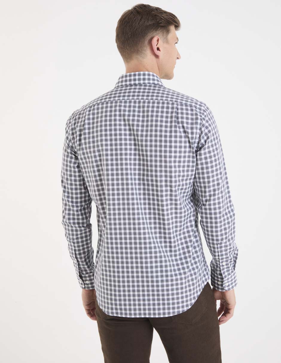 "camisa/sobrecamisa" formal "de" (si aplica) algodón "manga" larga "para hombre" 2